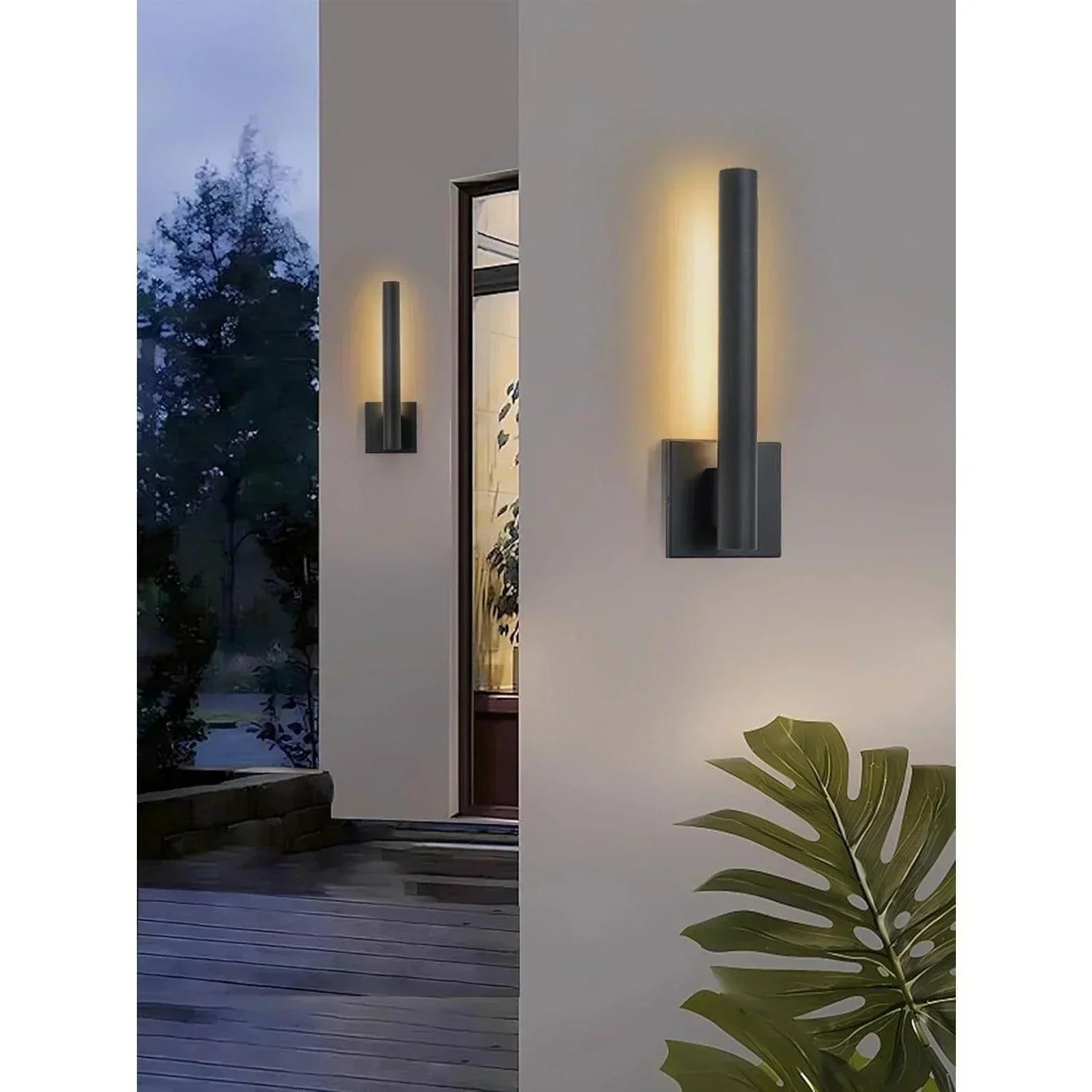 LED Black Outdoor Wall Lights Dimmable - FTL Outdoor Wall Lighting LED Light Bulbs