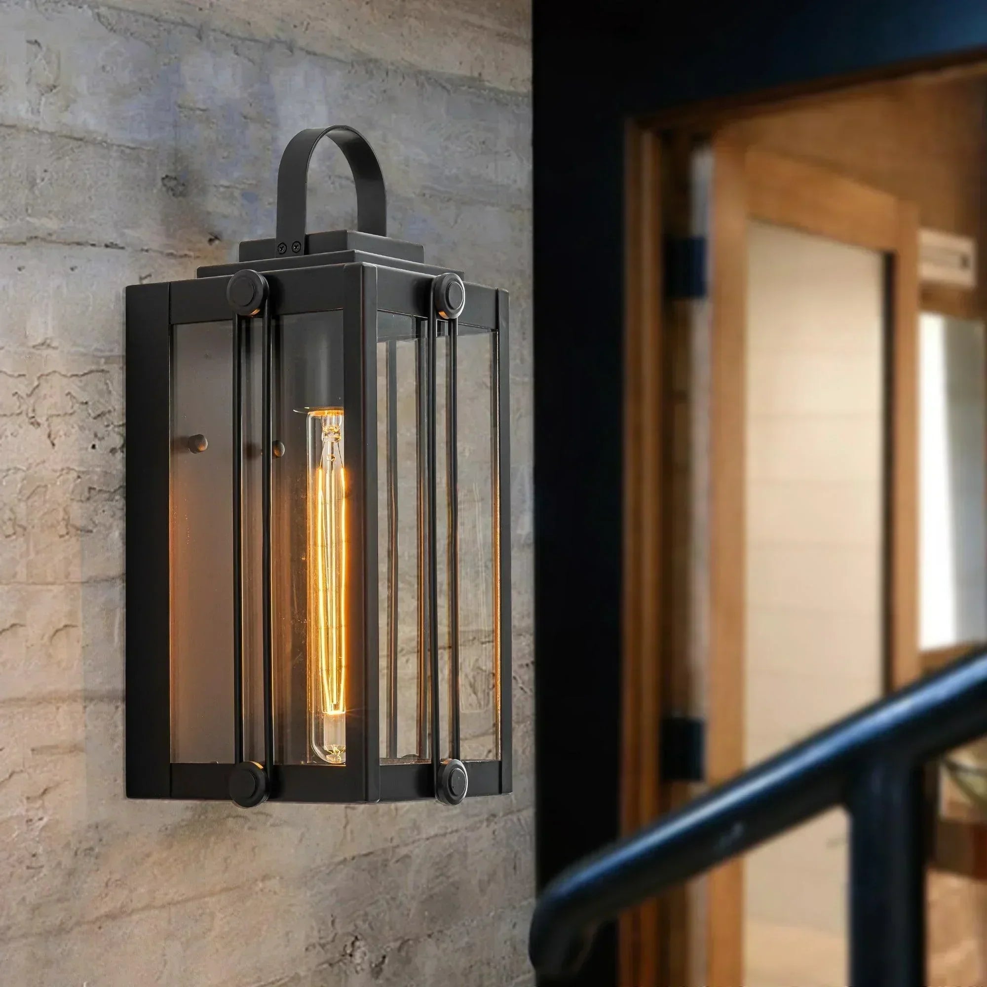 Outdoor Wall Lights with Clear Glass - FTL Outdoor Wall Lighting LED Light Bulbs