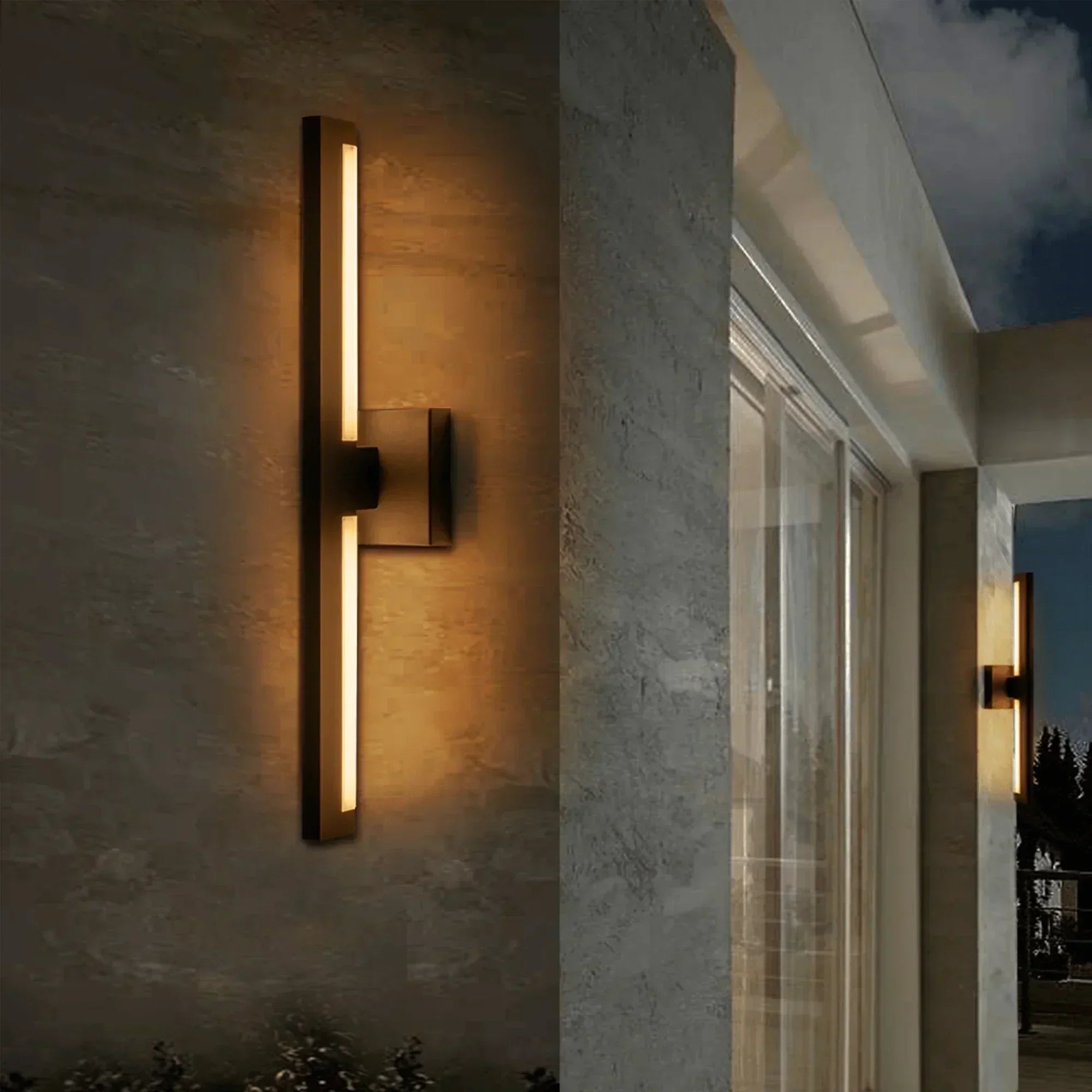 22" LED Outdoor Wall Lights with Acrylic - FTL Outdoor Wall Lighting LED Light Bulbs