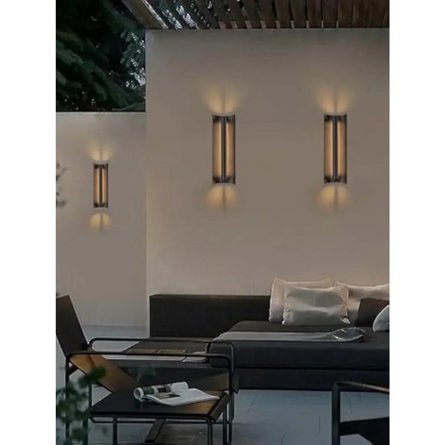 20" LED Outdoor Wall Lights Black - FTL Outdoor Wall Lighting LED Light Bulbs