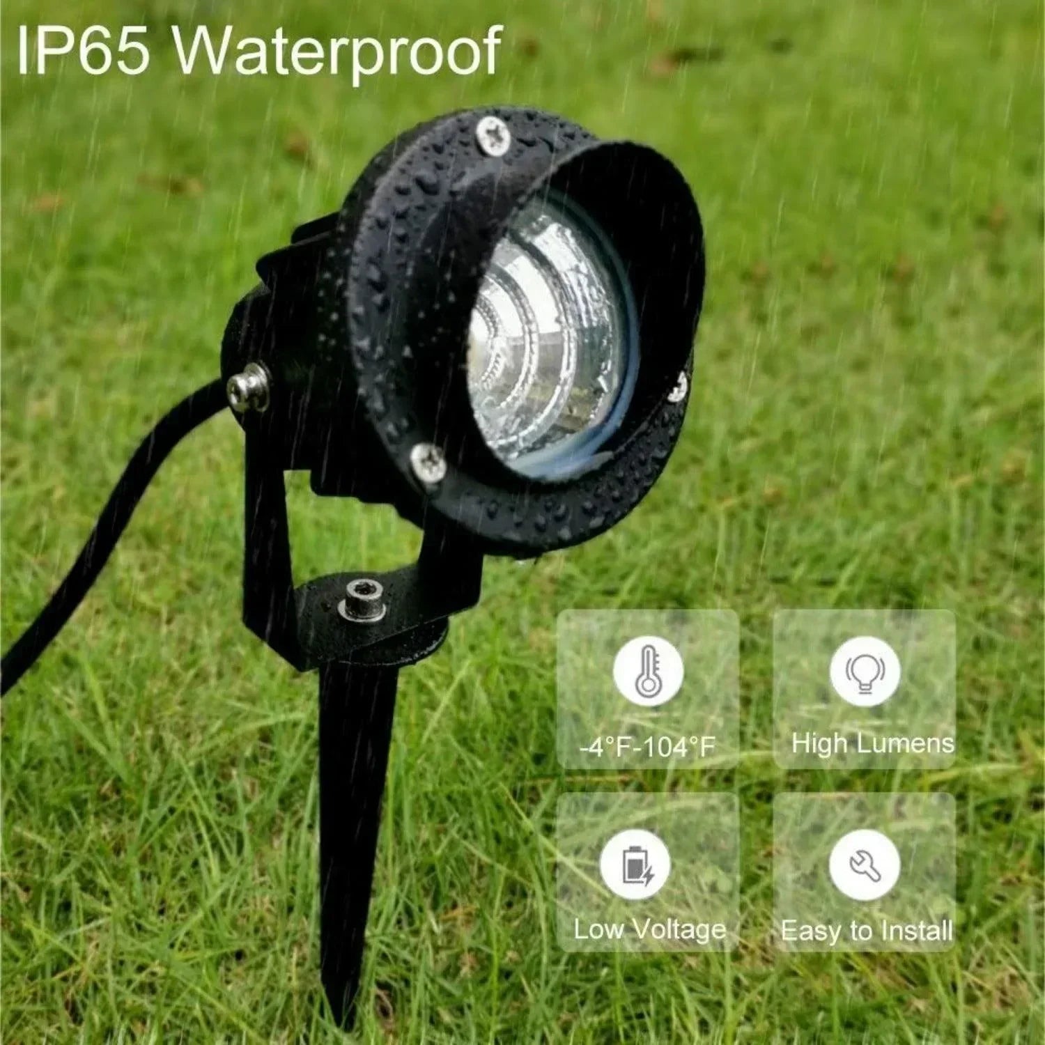 LED Landscape Spotlight 3000K Warm White - FTL Outdoor Wall Lighting LED Light Bulbs