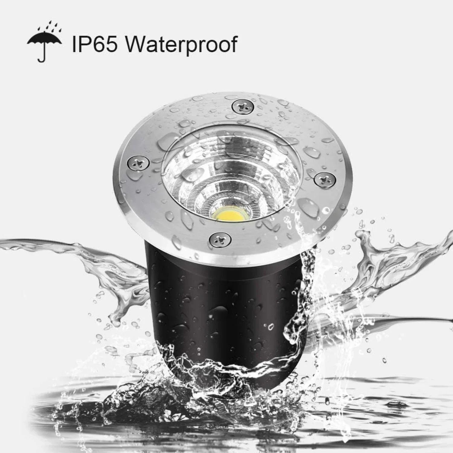 LED In-Ground Well Light 3000K Warm White - FTL Outdoor Wall Lighting LED Light Bulbs