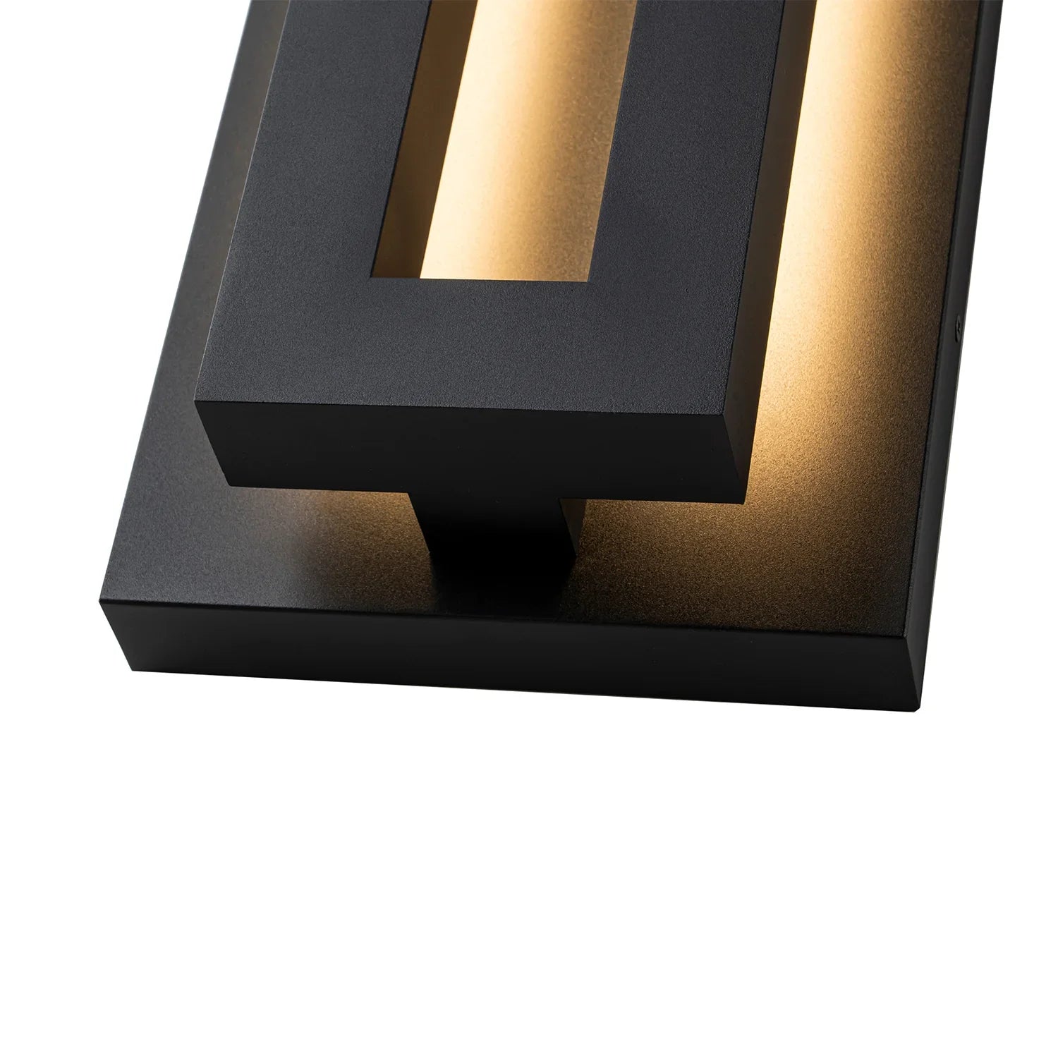 14" Black Metal Outdoor Wall Lights