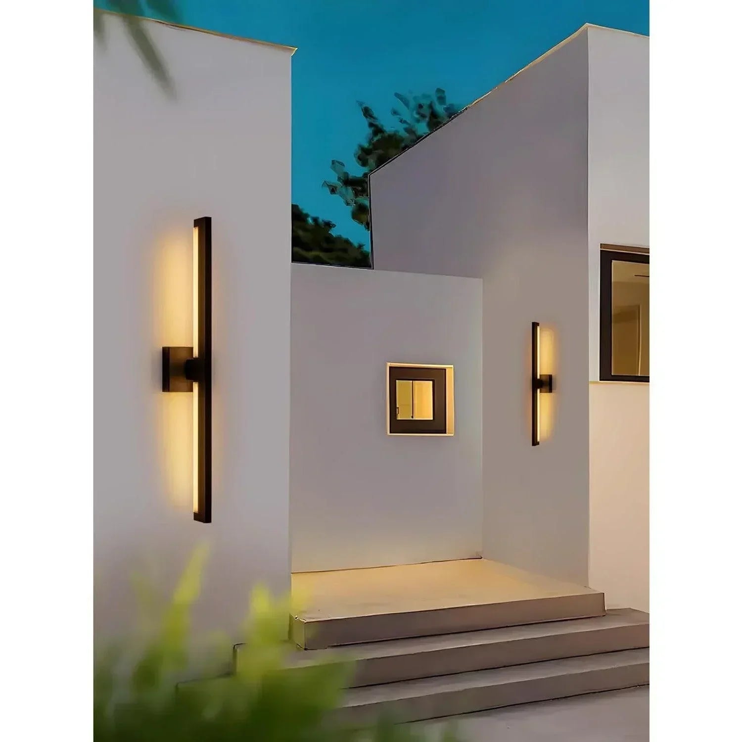 28" LED Outdoor Wall Lights with Acrylic Glass - FTL Outdoor Wall Lighting LED Light Bulbs