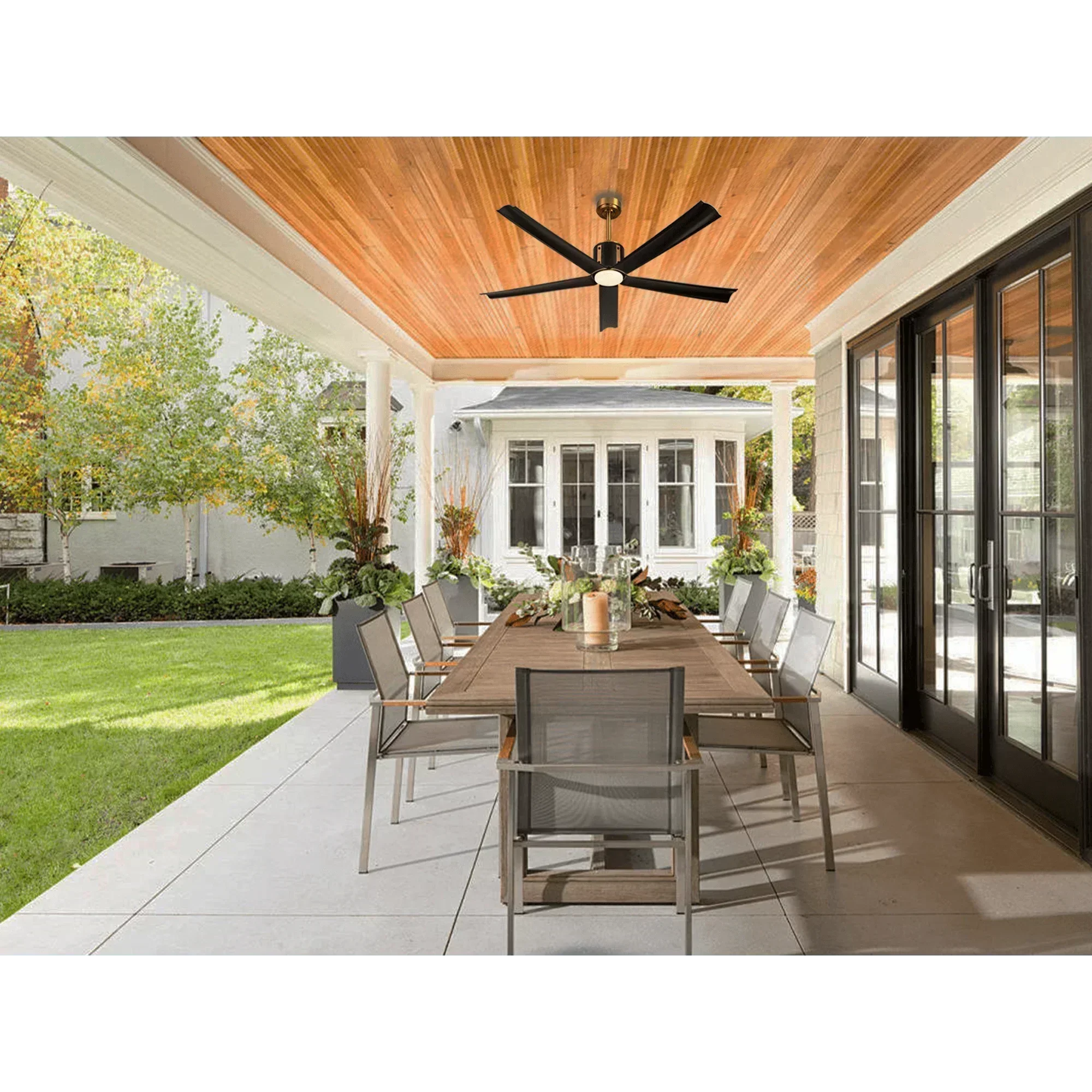 60" Ceiling Fan with LED Lights and Remote