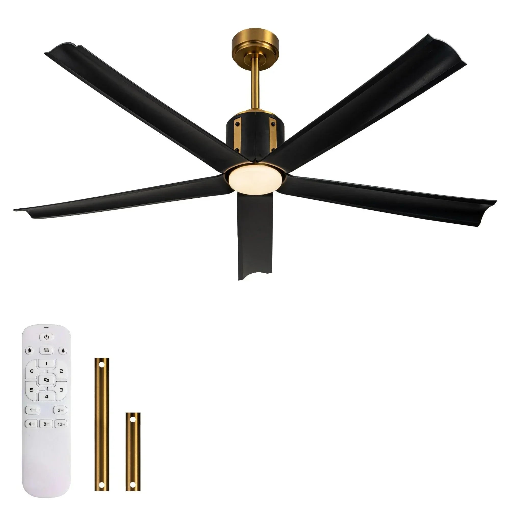 60" Ceiling Fan with LED Lights and Remote