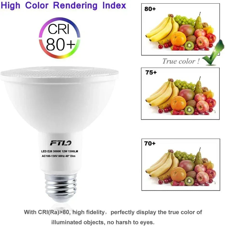 PAR30 LED Bulb Dimmable E26 - FTL Outdoor Wall Lighting LED Light Bulbs