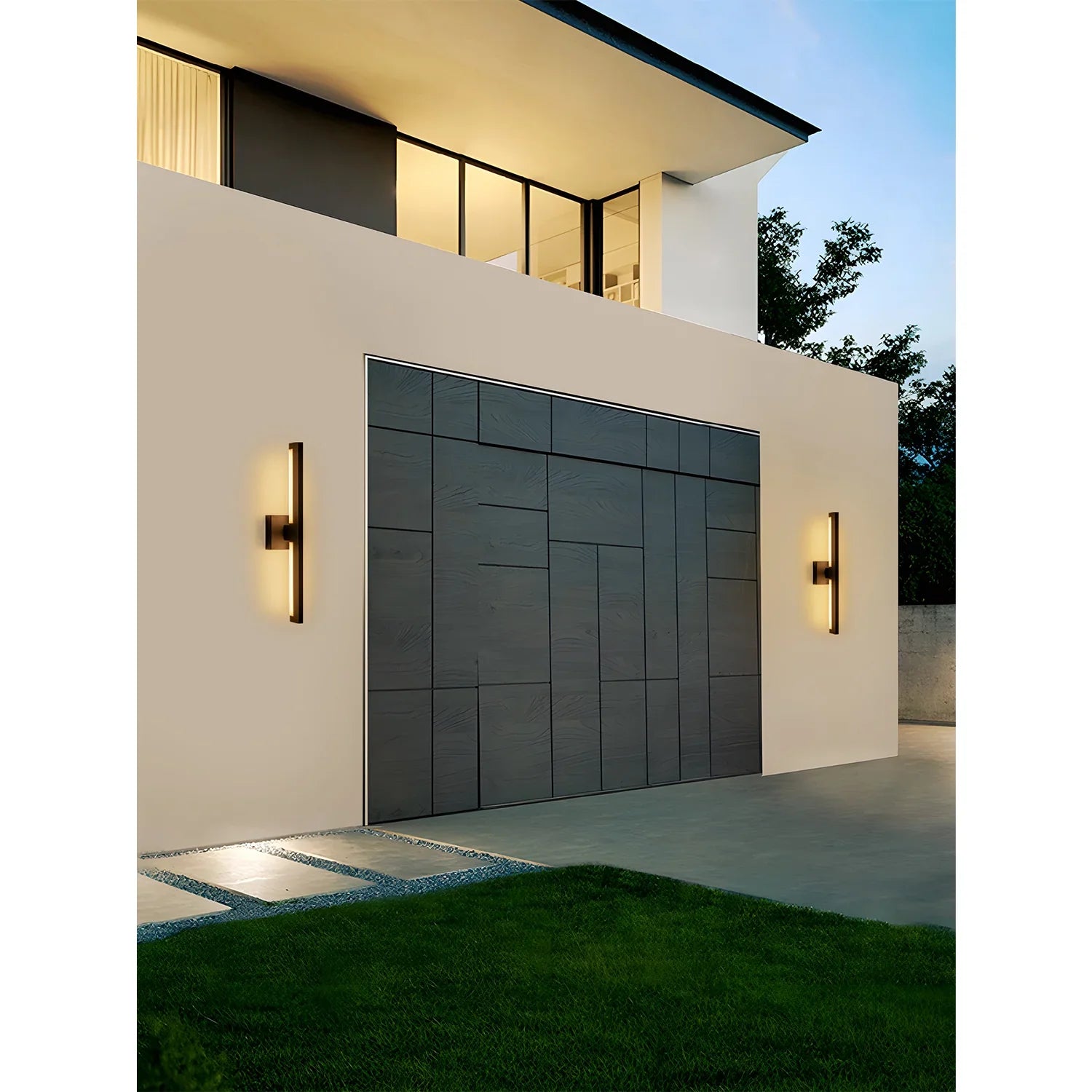 22" LED Outdoor Wall Lights with Acrylic - FTL Outdoor Wall Lighting LED Light Bulbs