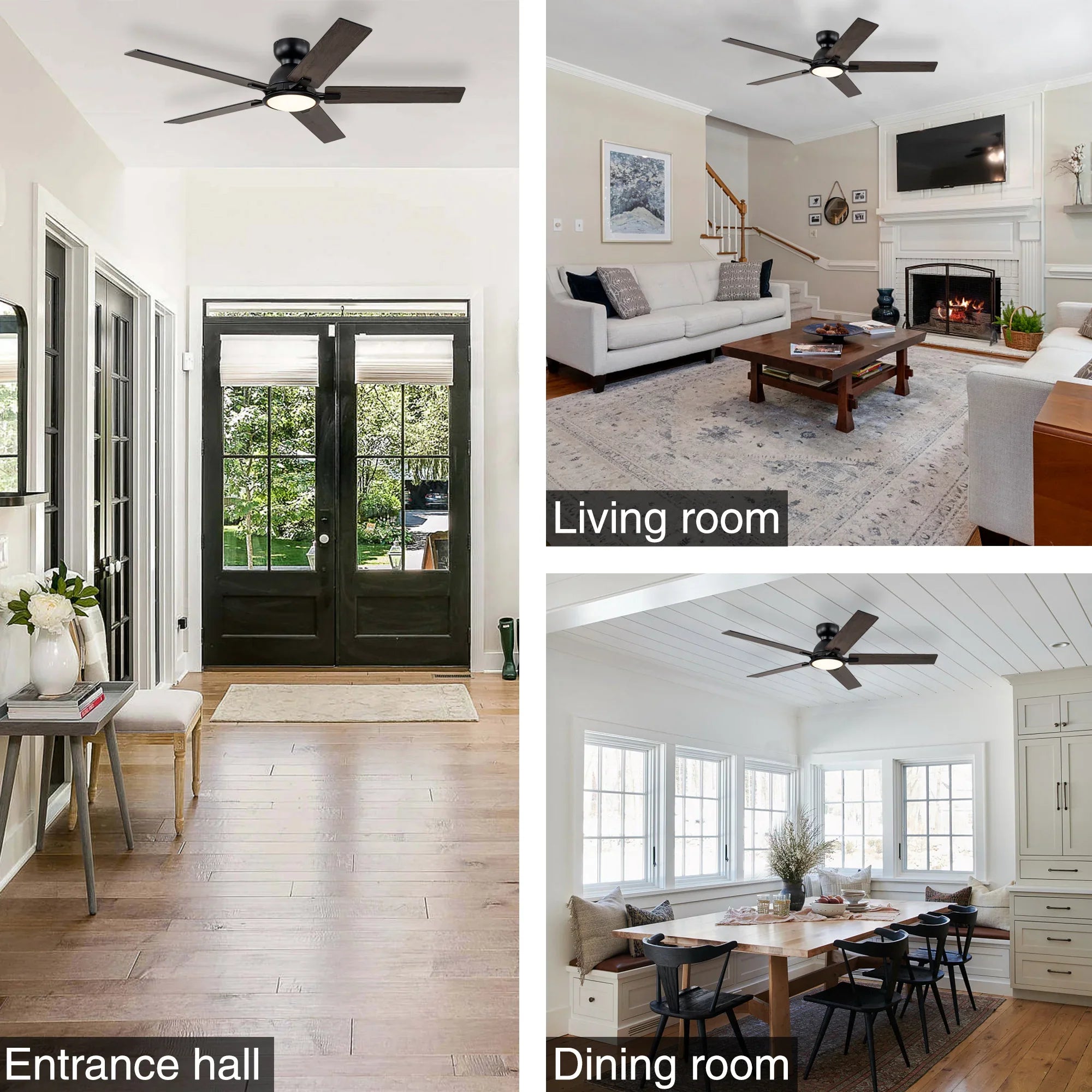 52" Ceiling Fans with LED Lights and Remote - FTL Outdoor Wall Lighting LED Light Bulbs