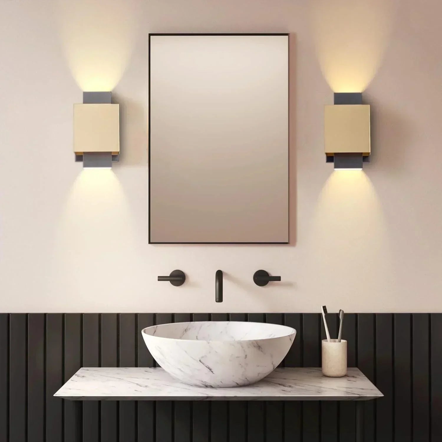 8" Modern Outdoor Wall Lights - FTL Outdoor Wall Lighting LED Light Bulbs