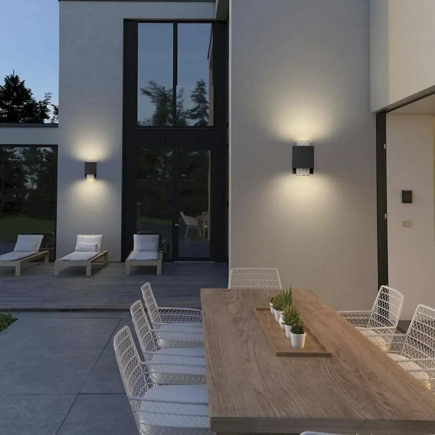 8" Modern Outdoor Wall Lights
