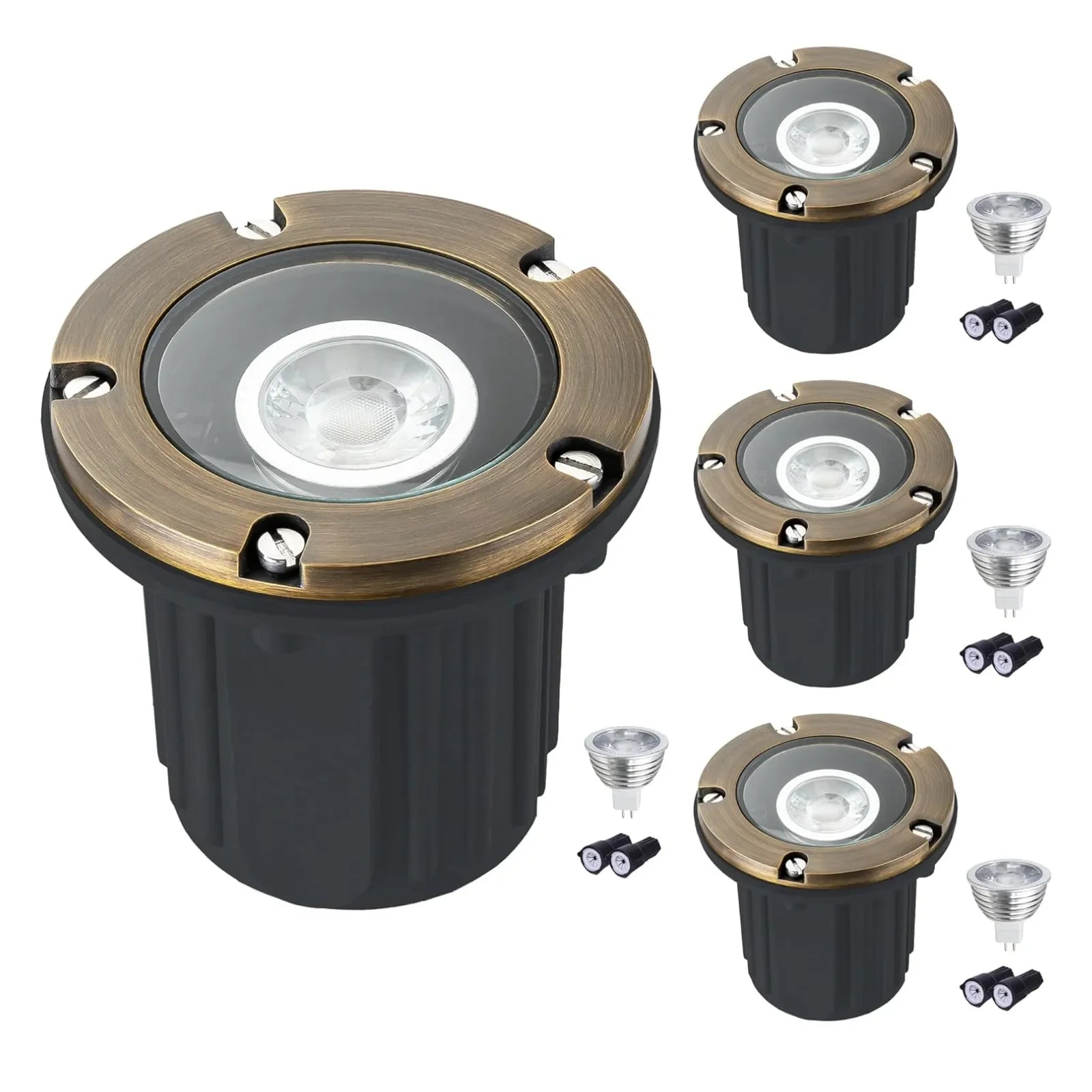 Brass In-Ground Well Light 3000K Warm White-LT2202A