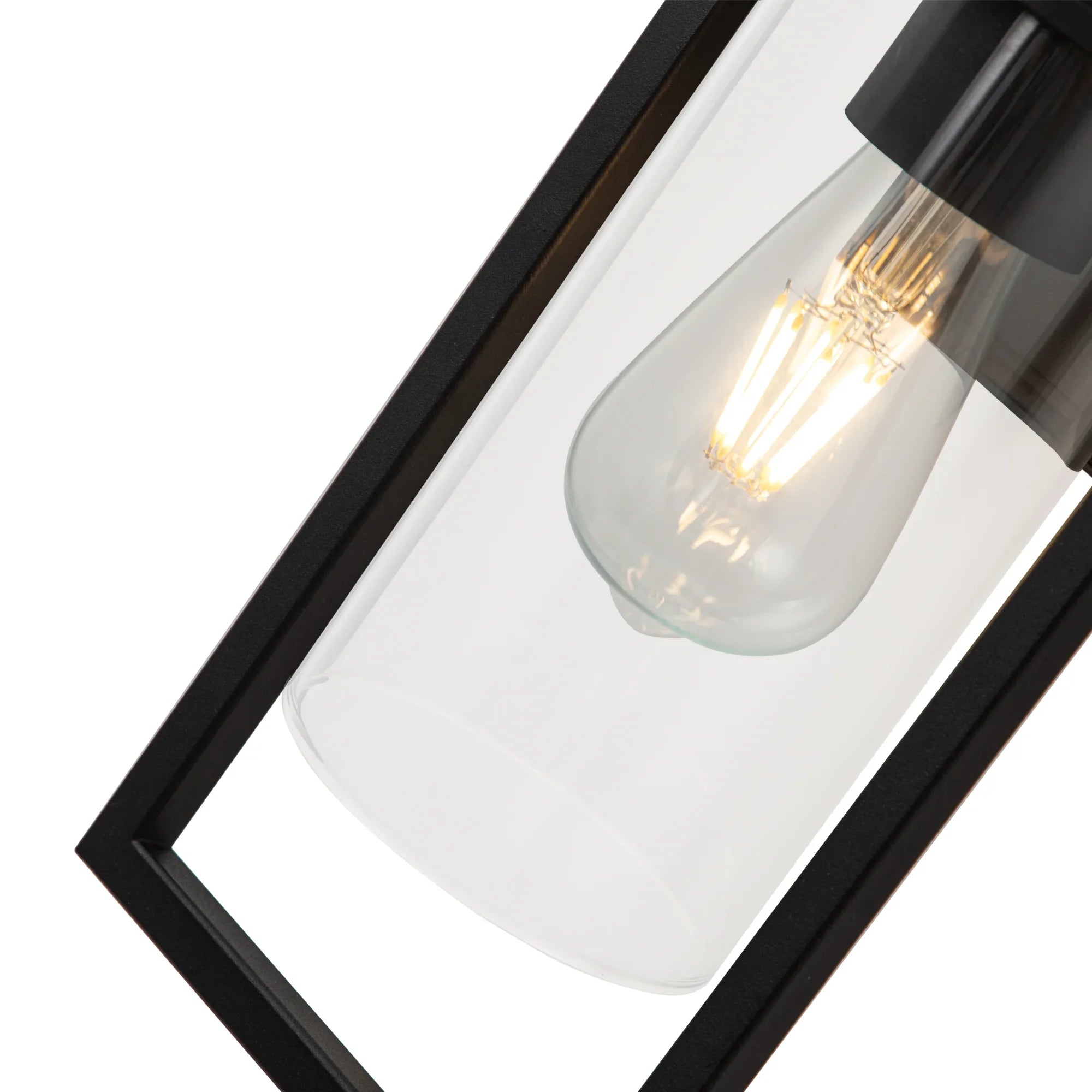 Black Outdoor Wall Lights with GFCI Outlet - FTL Outdoor Wall Lighting LED Light Bulbs