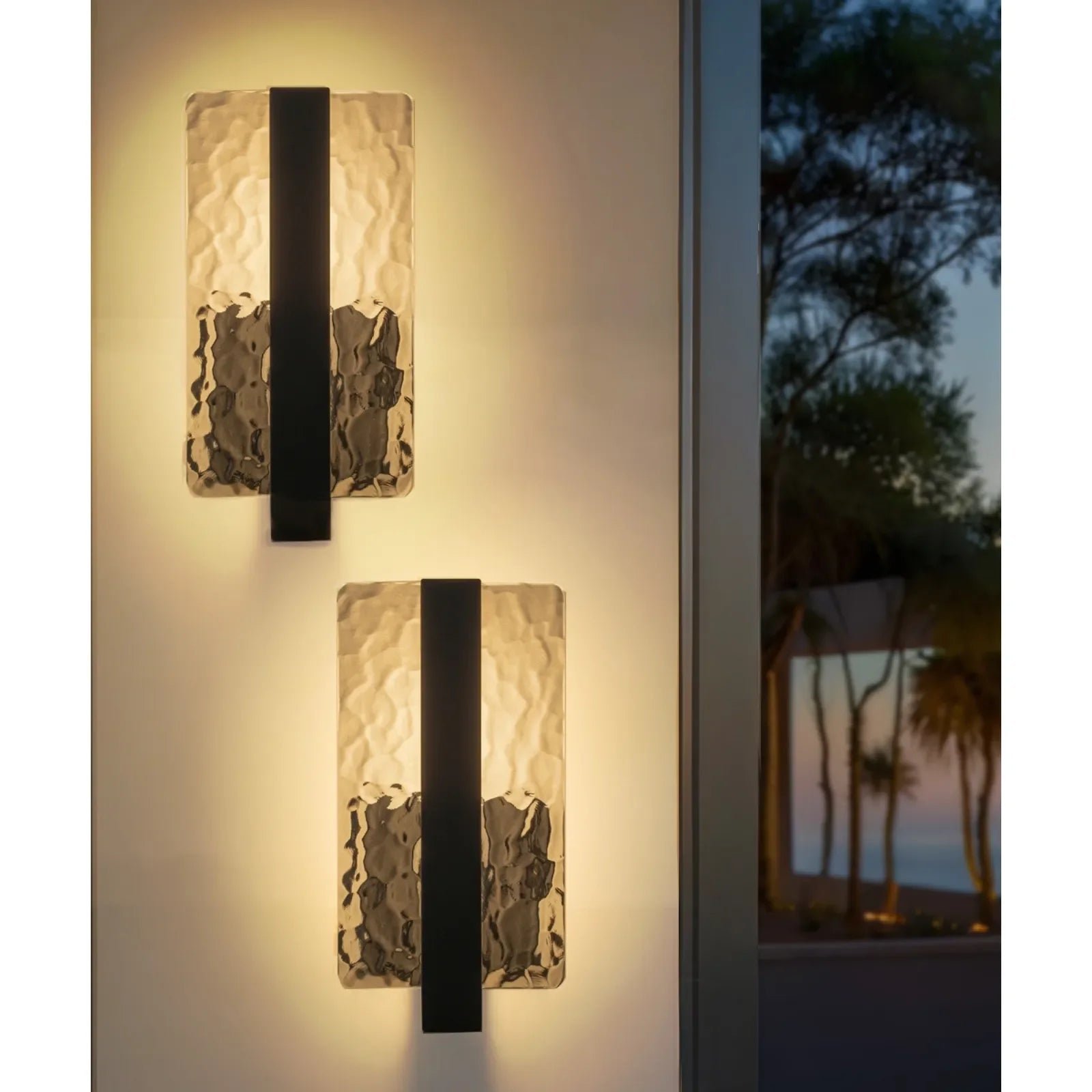 RGB outdoor wall lights