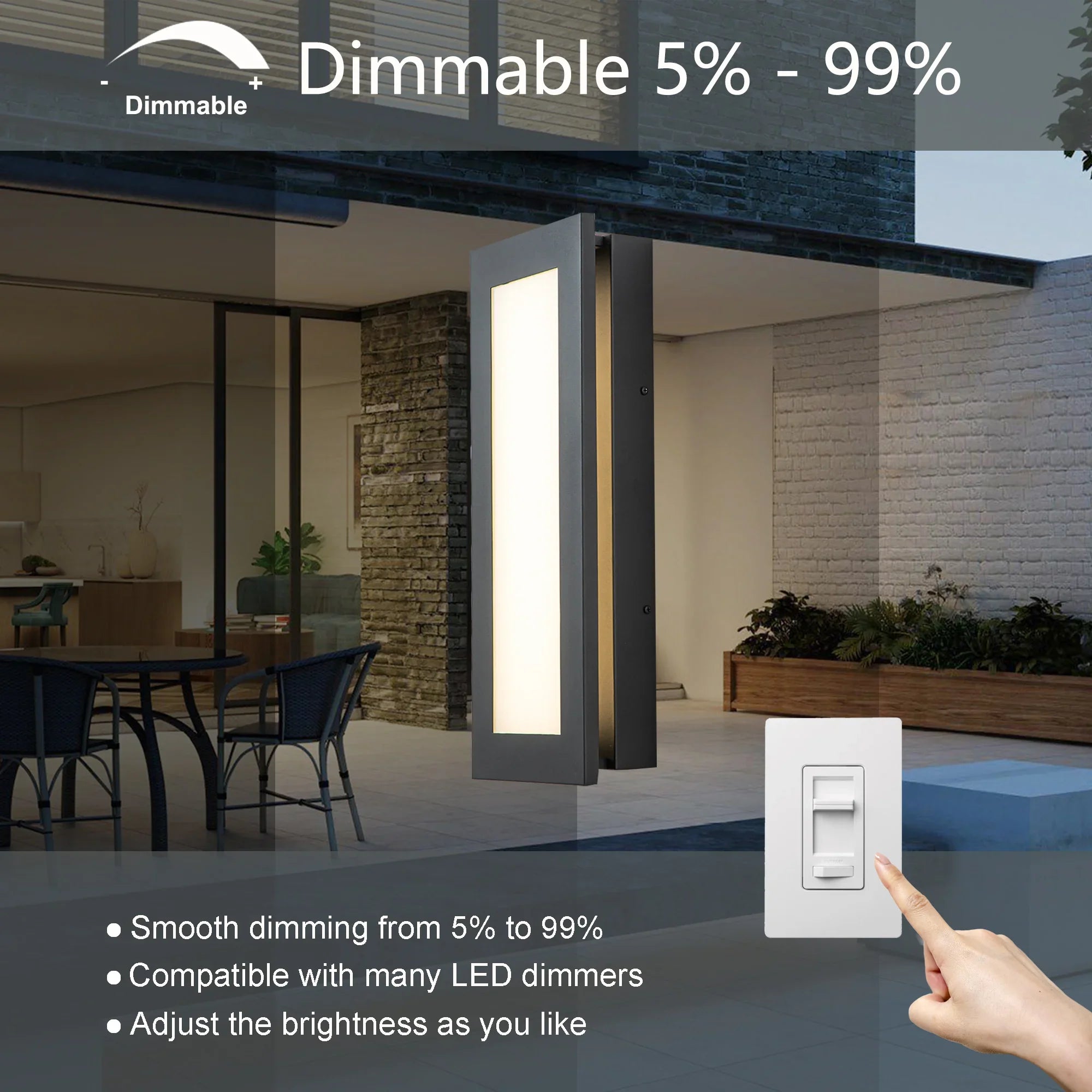 LED Black Outdoor Wall Lights Modern with Ribbed Glass - FTL Outdoor Wall Lighting LED Light Bulbs