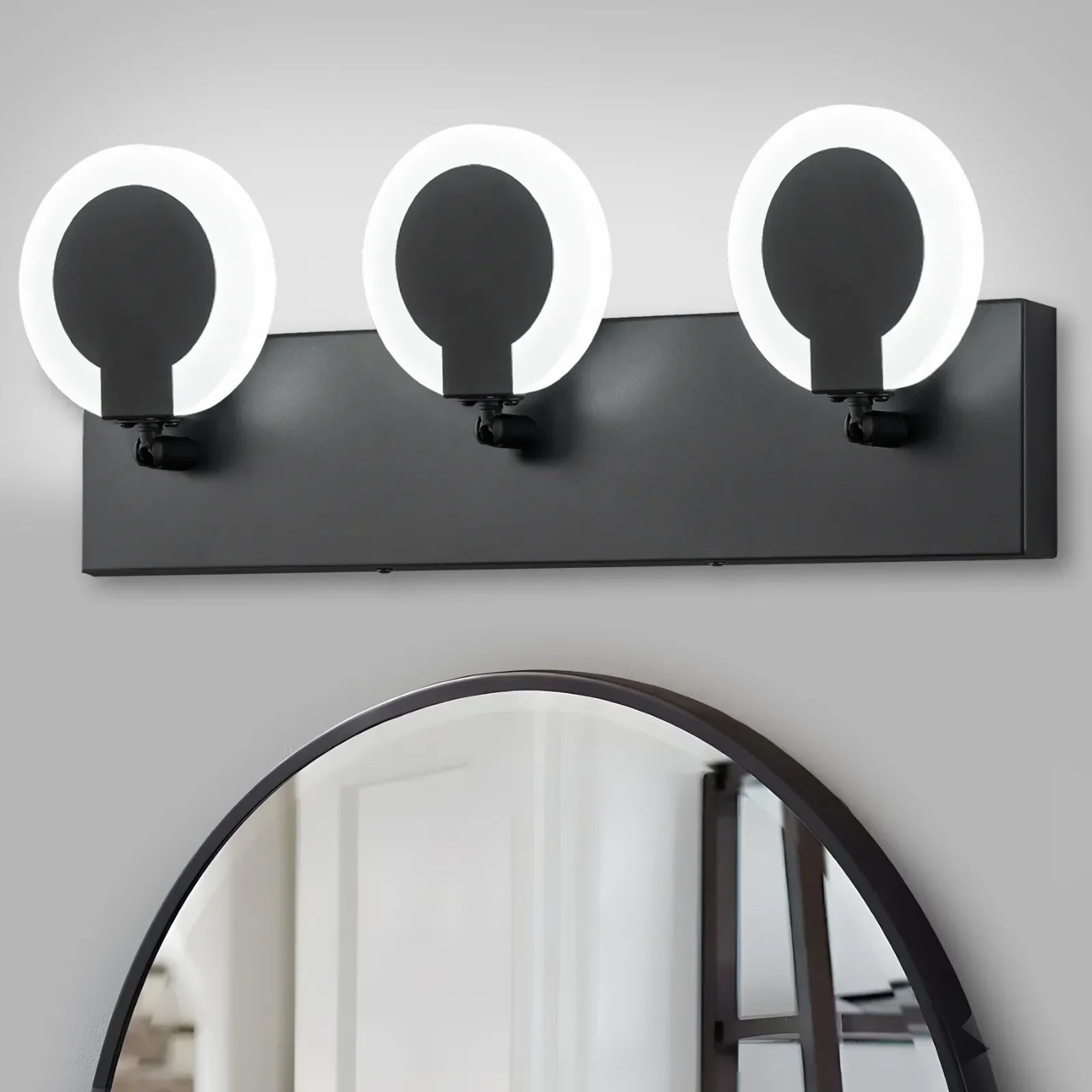 23" 3-Light Rotatable Dimmable LED Bathroom Vanity Light