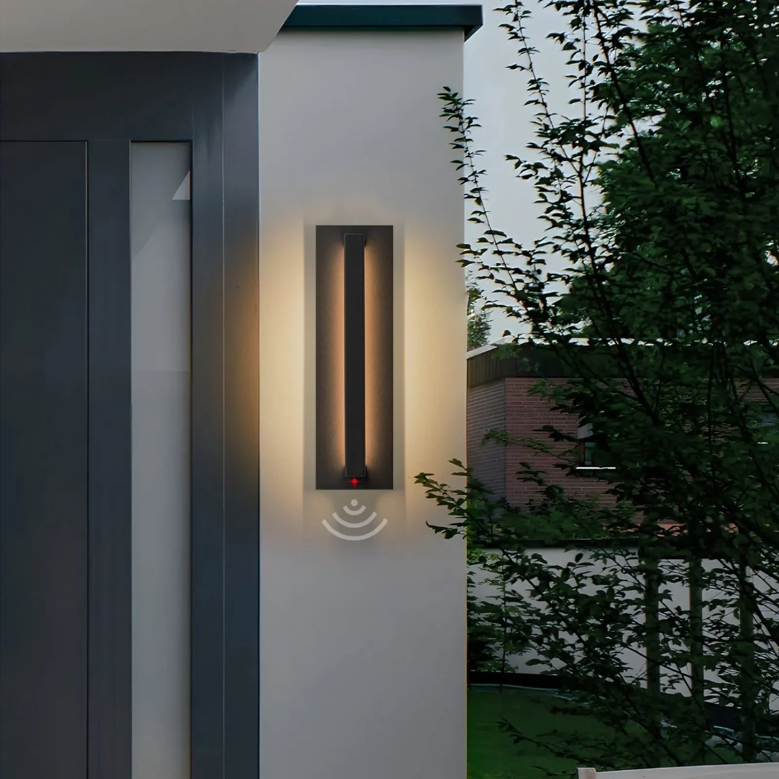 Motion Sensor Outdoor Wall Lights LED 3000K Modern Wall Sconce Lighting