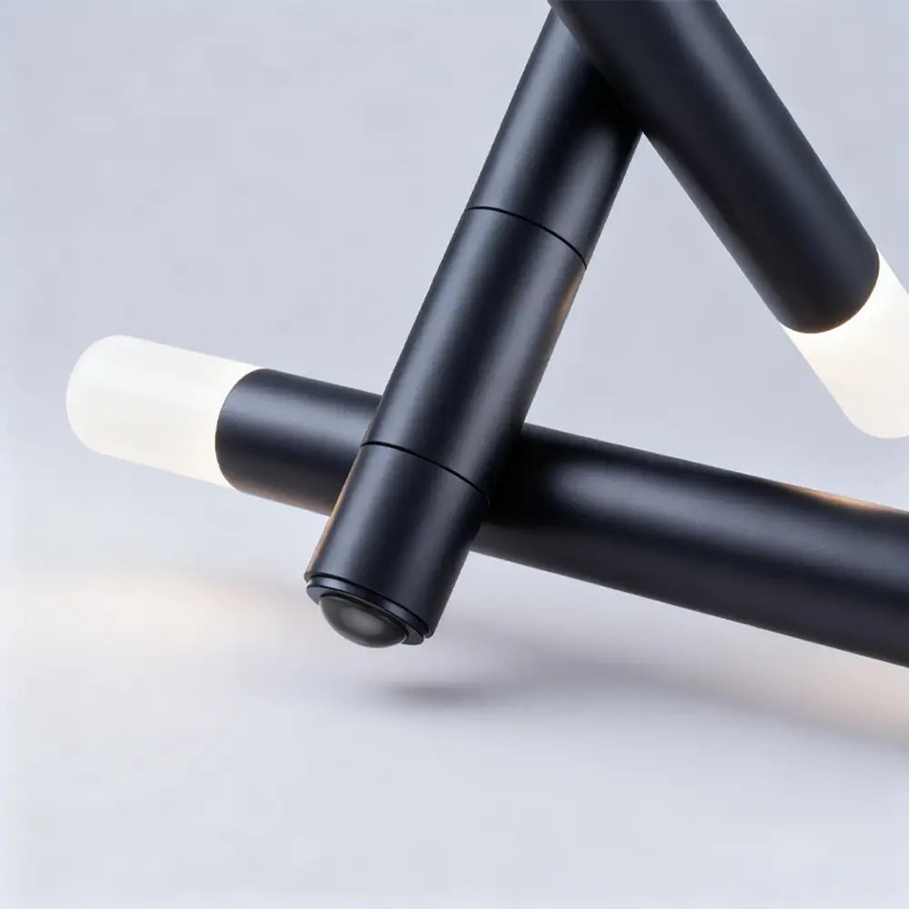 Outdoor Hanging Light with Motion Sensor & Dusk-to-Dawn LED – Black