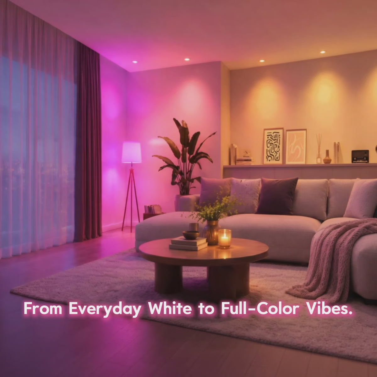 RGB Color Changing BR20 LED Bulbs with Remote 6-Pack